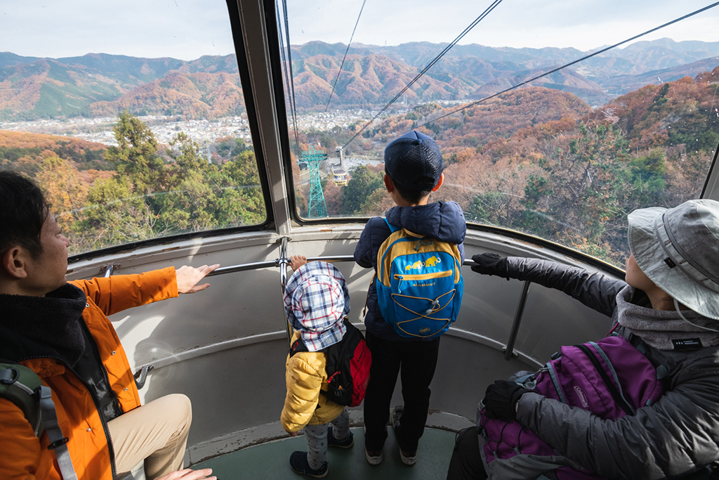 ロープウェイから望める絶景/宝登山(埼玉県/秩父郡)