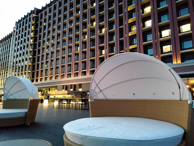 夕暮れ時のテラス/リーベルホテル アット ユニバーサル・スタジオ・ジャパン（大阪府/大阪市）