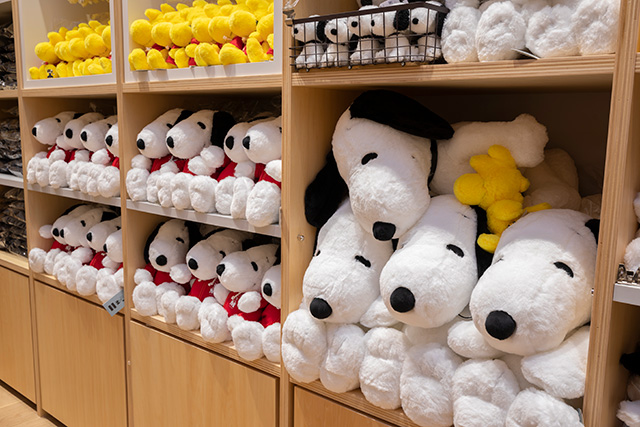 スヌーピーやウッドストックのぬいぐるみ/スヌーピーミュージアム（東京都/町田市）
