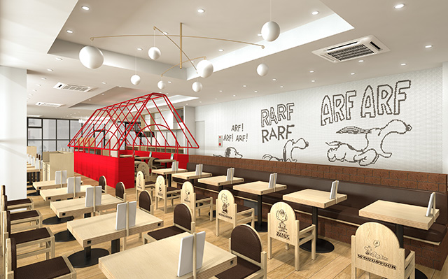 「ピーナッツカフェ」の店内/スヌーピーミュージアム（東京都/町田市）