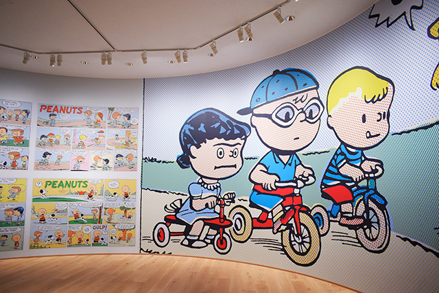 大きな“ピーナッツ・ギャング”たちの絵/スヌーピーミュージアム（東京都/町田市）