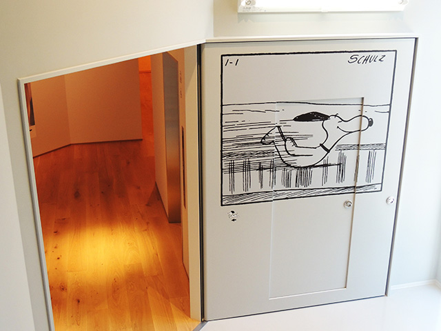 壁に描かれたスヌーピーの絵/スヌーピーミュージアム（東京都/町田市）