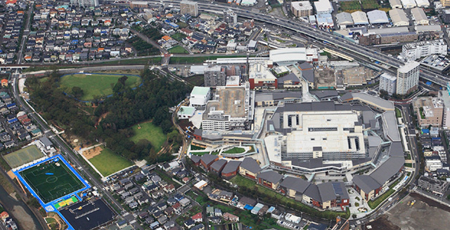 「南町田グランベリーパーク」の空撮写真/南町田グランベリーパーク(東京都/町田市)