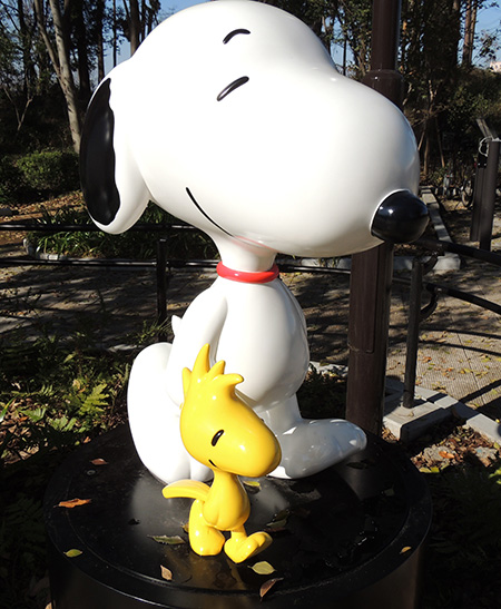 “親友”のウッドストックとスヌーピー/南町田グランベリーパーク(東京都/町田市)