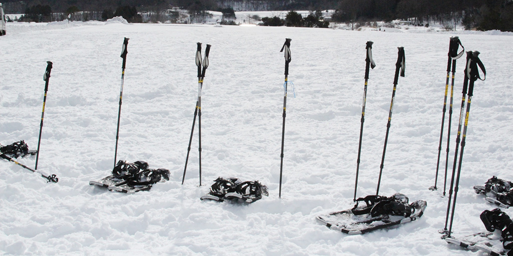 西洋かんじきとも呼ばれるスノーシュー
