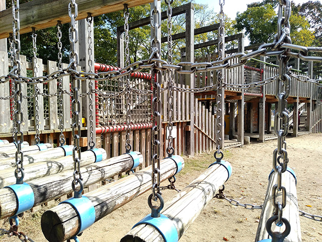 2階建て木製遊具【冒険ランド】/大泉緑地(大阪府/堺市)