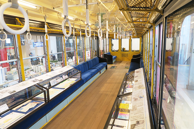 デハ236号の車内/京急ミュージアム（神奈川県/横浜市）