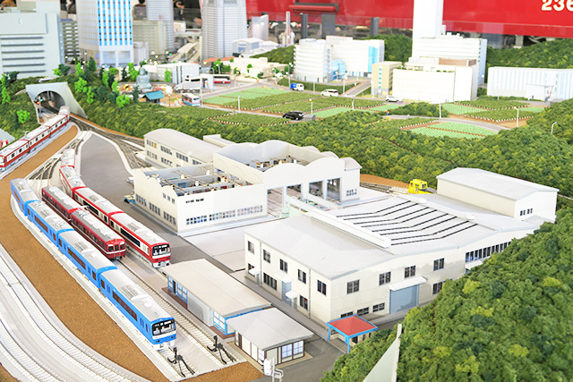 京急久里浜工場のジオラマ/京急ミュージアム（神奈川県/横浜市）