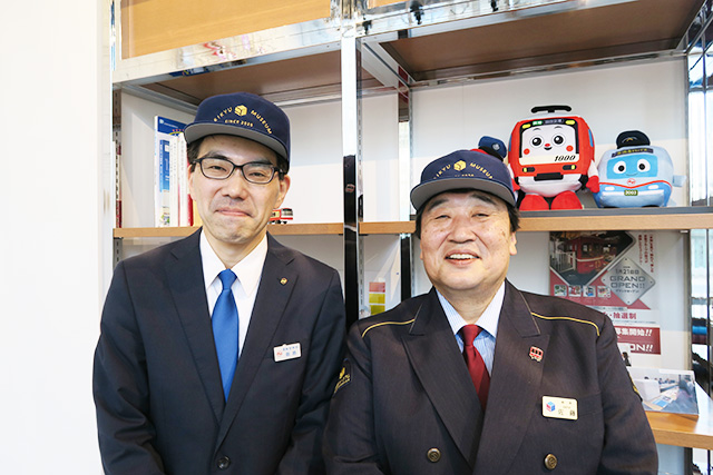 館長：佐藤さん（右）、営業企画課：飯島さん（左）/京急ミュージアム（神奈川県/横浜市）
