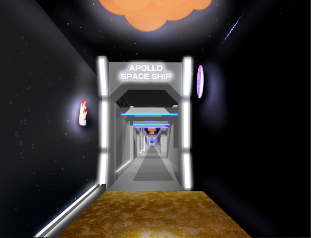 アポロ見学ラインの入り口/明治なるほどファクトリー坂戸