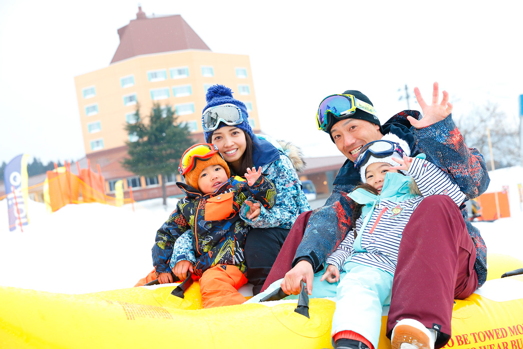 雪上バナナボート/舞子スノーリゾート(新潟県/南魚沼市)