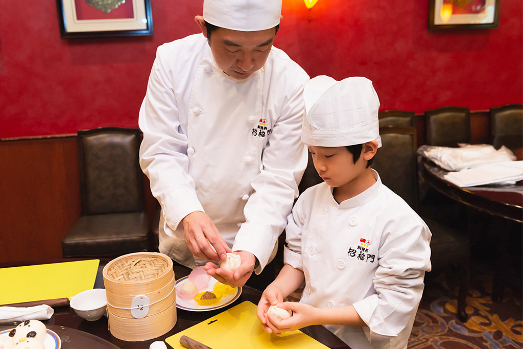 あんを包む親子/招福門 横浜本店(神奈川県)