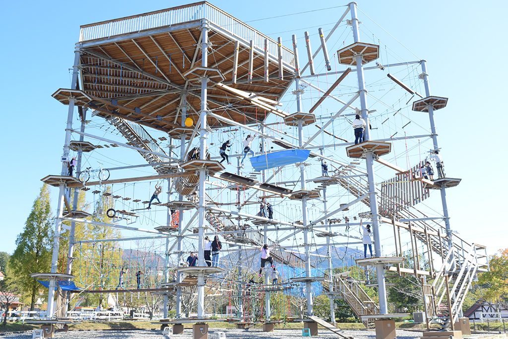 高さ17mの巨大な「アルプスジム」/滋賀農業公園ブルーメの丘(滋賀県日野町)