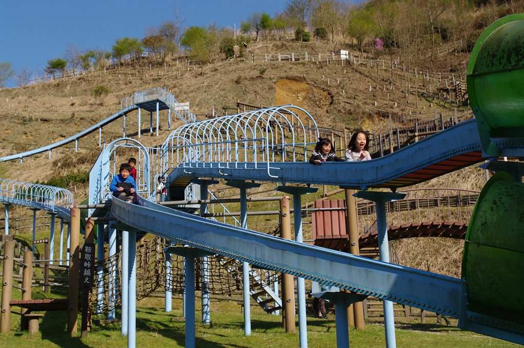 140mのジャンボローラーすべり台/みつえ青少年旅行村(奈良県御杖村)