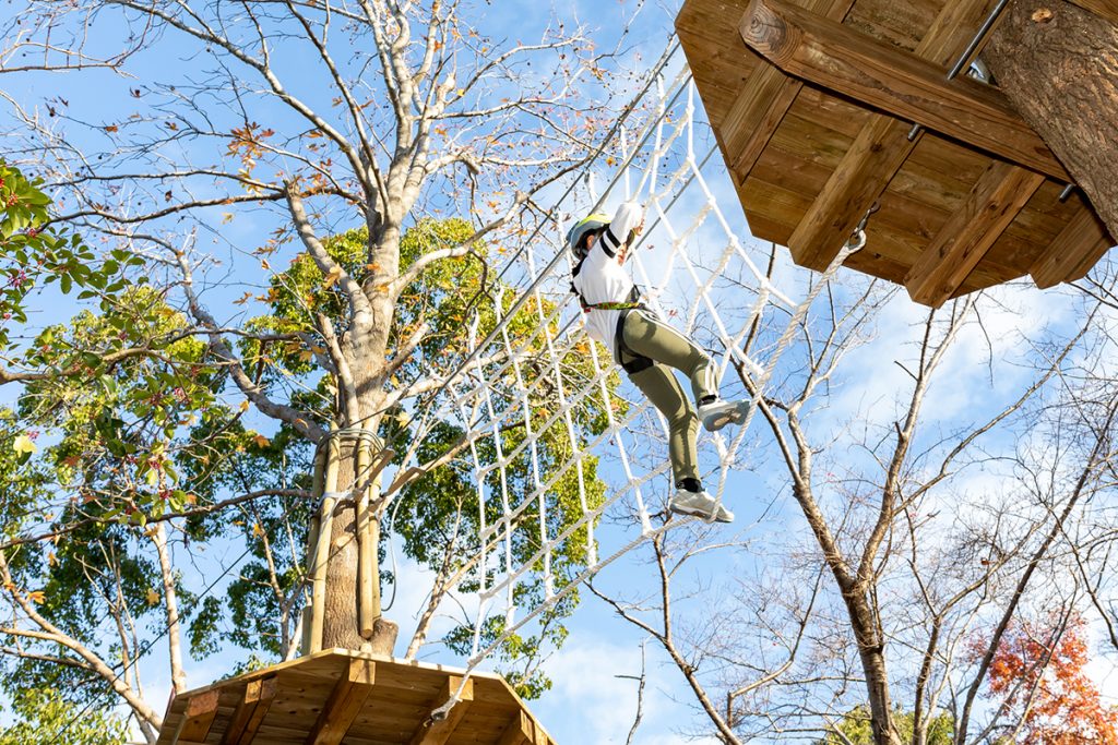 ボウケンノモリのツリートップアドベンチャー／しあわせの村（兵庫県神戸市）