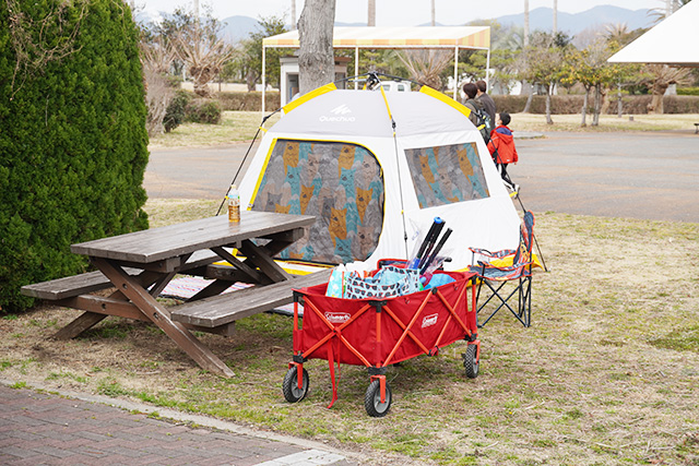 テントを張ってゆっくり過ごすのもおすすめ/赤穂海浜公園（兵庫県/赤穂市）