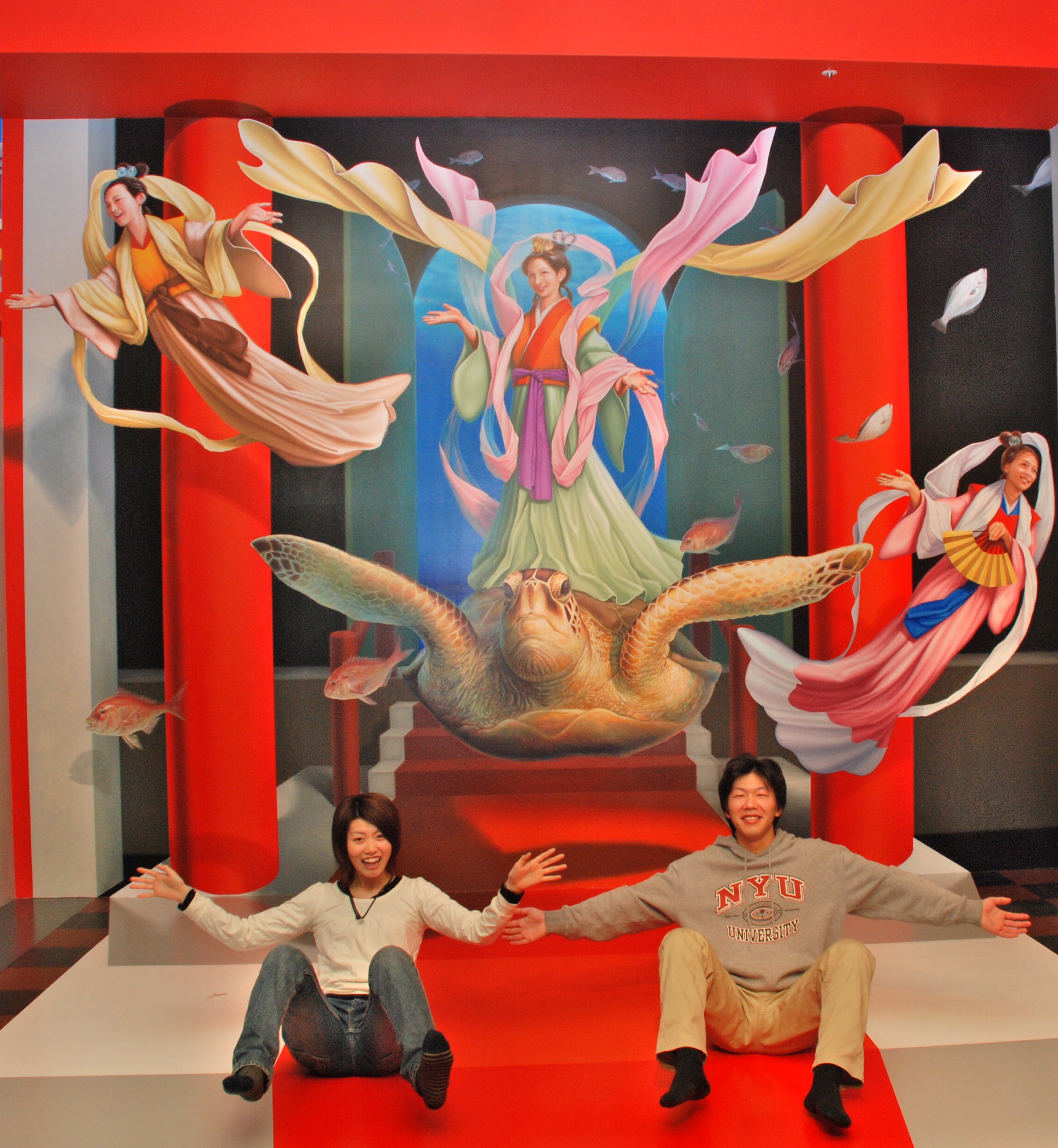 お祭りランドのトリックアート／龍宮城スパ・ホテル三日月（千葉県/木更津市）