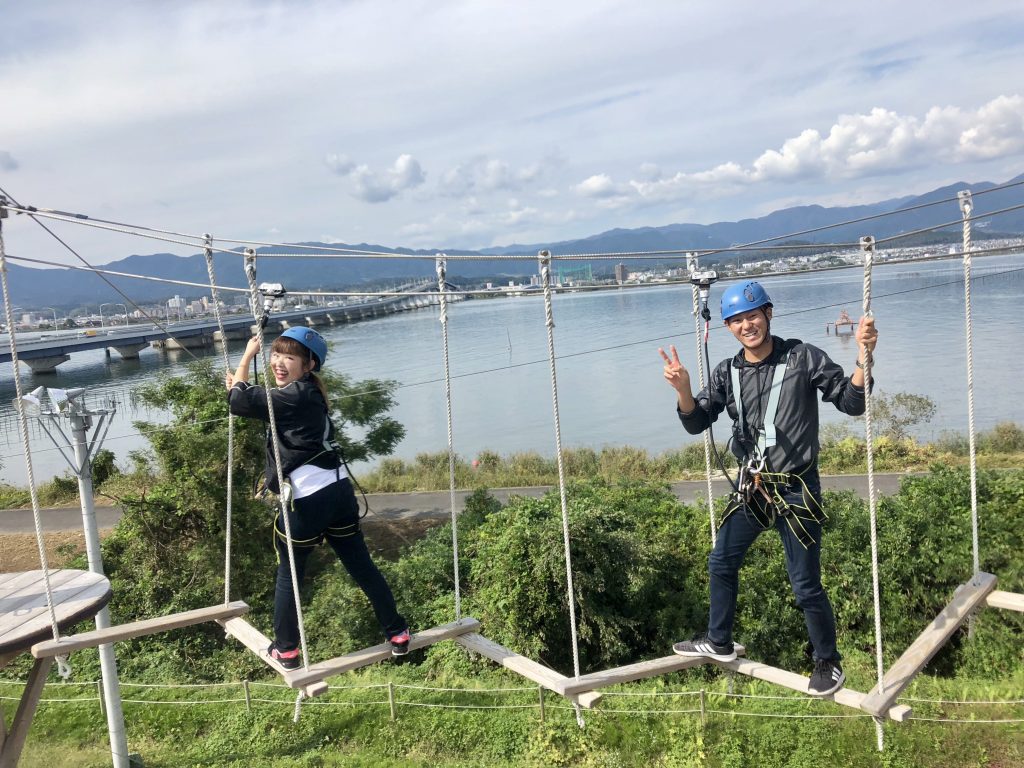 空中アスレチック/びわこスカイアドベンチャー(滋賀県守山市)