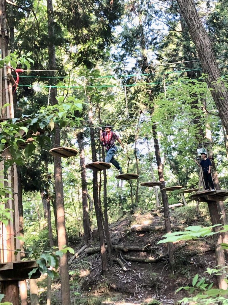 地形を生かしたアドベンチャーコース/冒険の森 やまぞえ(奈良県山添村)