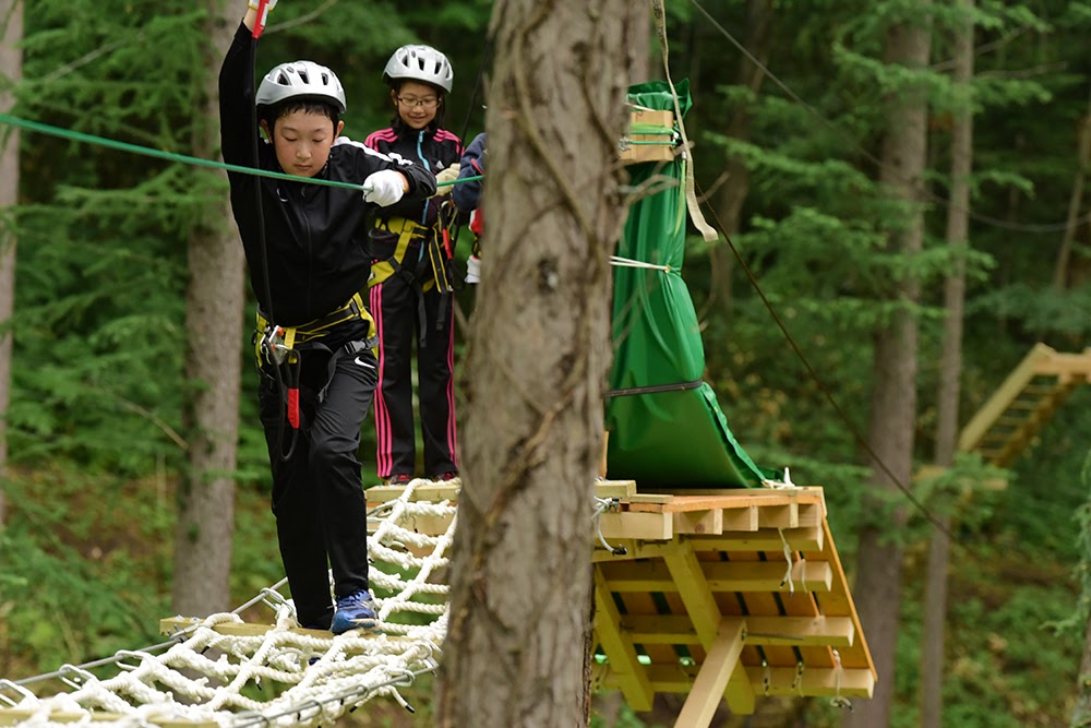 最高地点は10mの高さ!ツリーアドベンチャー/定山渓ファーム(北海道札幌市)