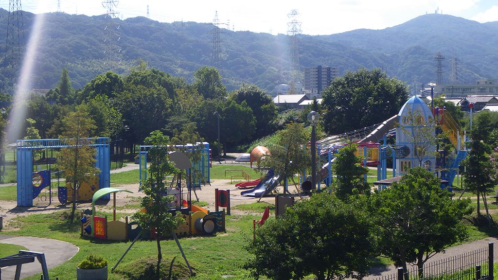 大きなロケットが目印のロケット広場/深北緑地(大阪府大東市)