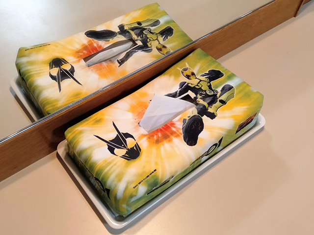 仮面ライダーゼロワンのティッシュケース/白樺リゾート 池の平ホテル（長野県/立科町）