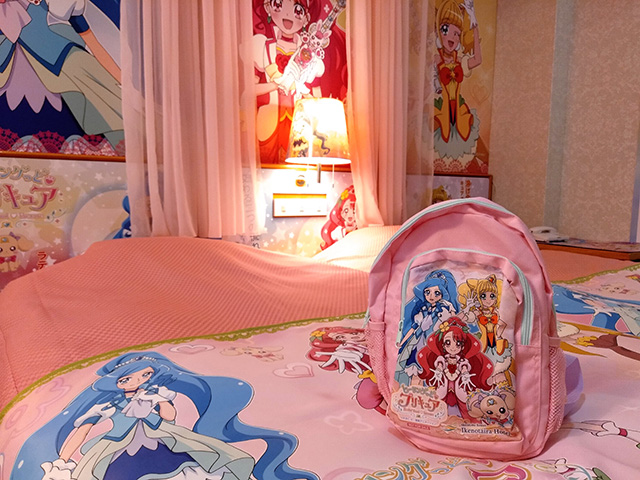 ドリームルーム限定のプリキュアリュックサック/白樺リゾート 池の平ホテル（長野県/立科町）