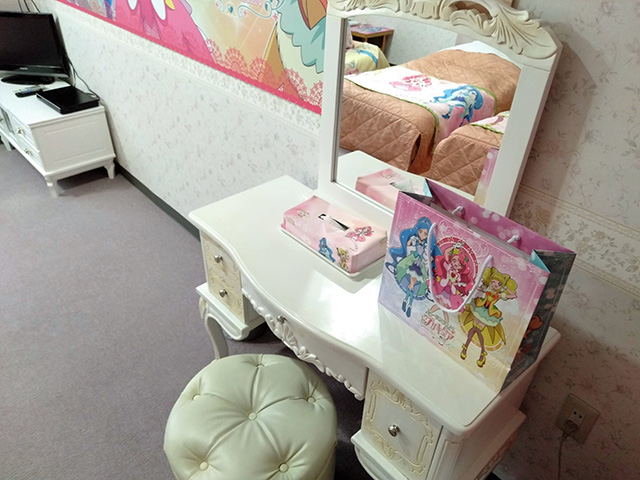 プリキュアルームのドレッサー/白樺リゾート 池の平ホテル（長野県/立科町）