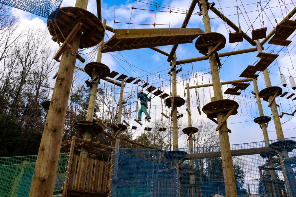 ハラハラが止まらない「エアリアル」/PANZAぎふ清流里山公園(岐阜県美濃加茂市)