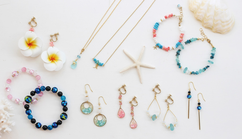 天然石やサンゴを使ったアクセサリー/Kanoa国際通り店(沖縄県/那覇市)