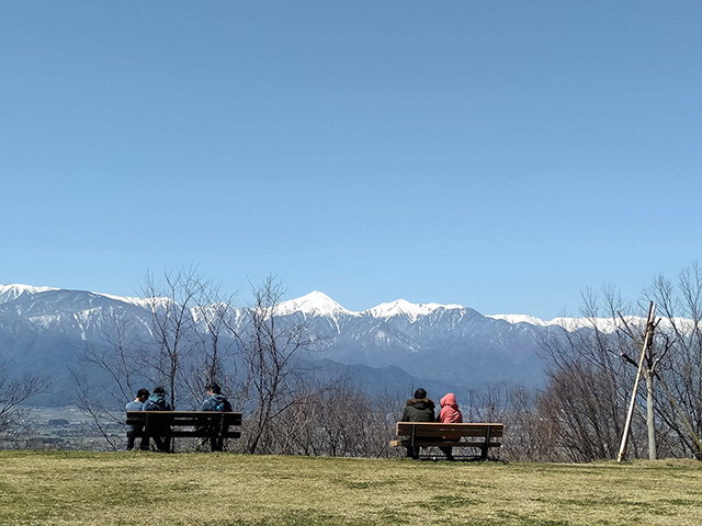 ピクニック広場からの眺め/アルプス公園（長野県/松本市）
