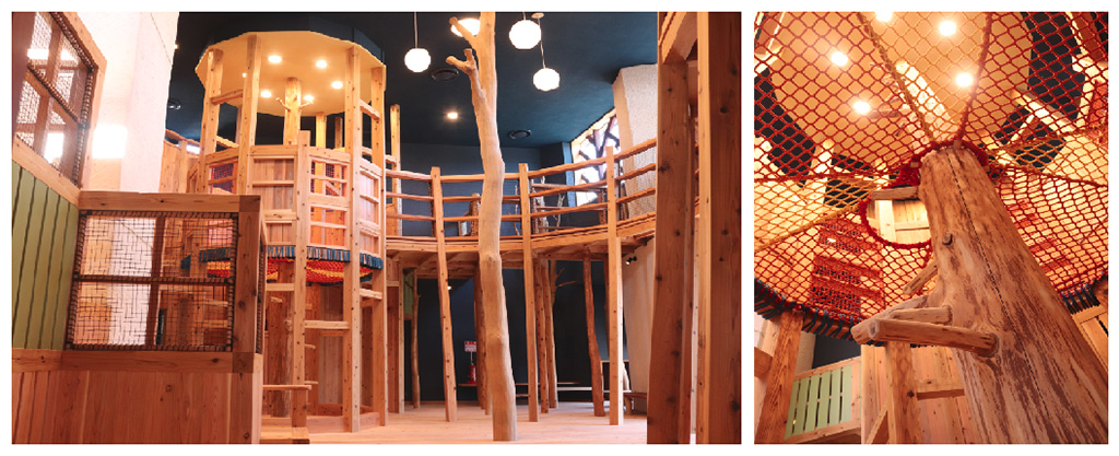 ジャングルジムホール/あそびハウス こどもと森（福井県/池田町）