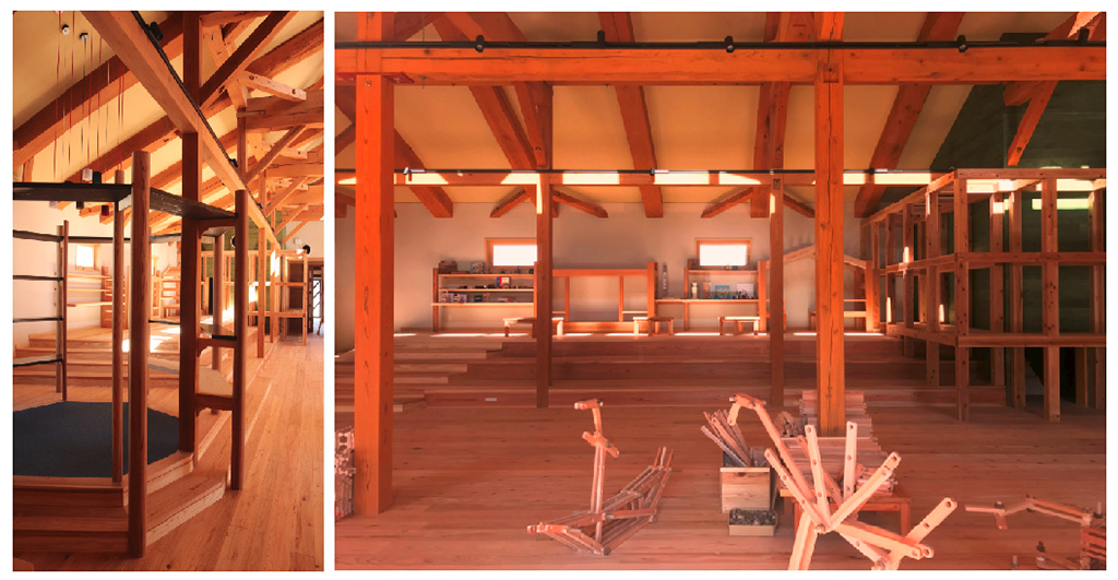 組立おもちゃホール/あそびハウス こどもと森（福井県/池田町）