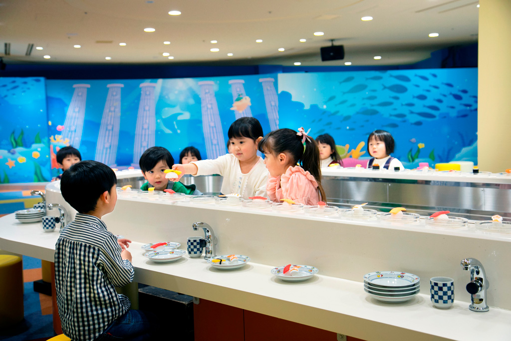 しまじろうシーパークの「くるくるおすしやさん」/ラグーナテンボス　ラグナシア（愛知県/蒲郡市）