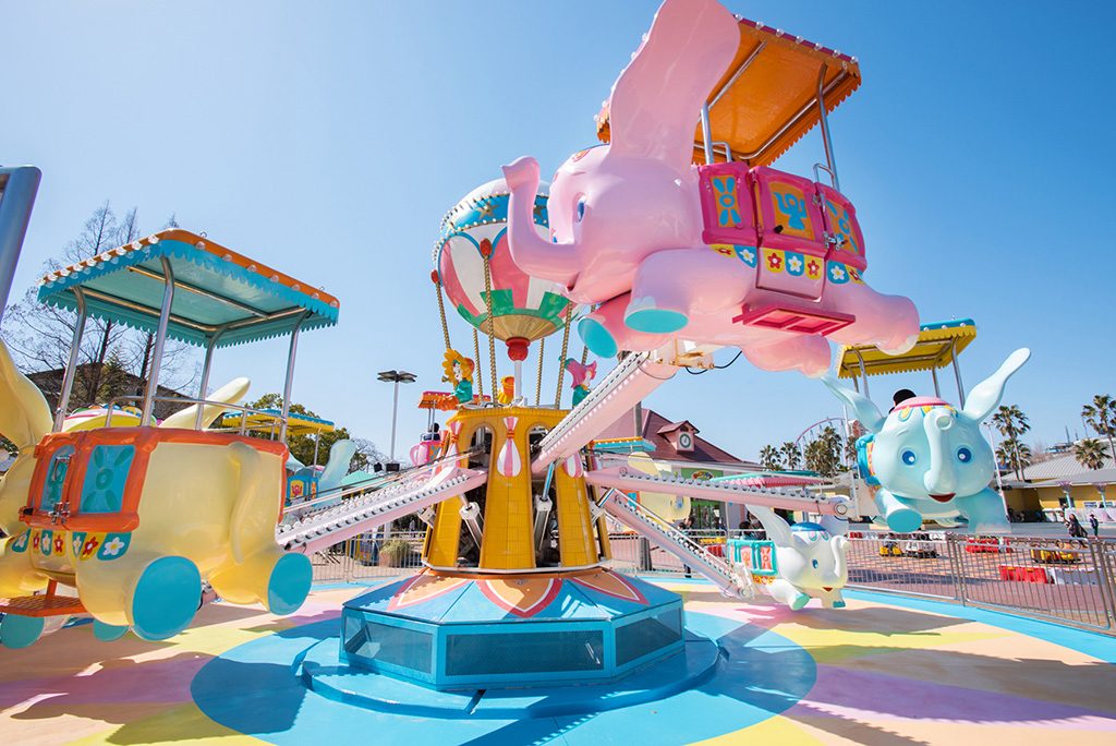 ナガシマスパーランドの「そらとぶぞうさん」（三重県/桑名市）