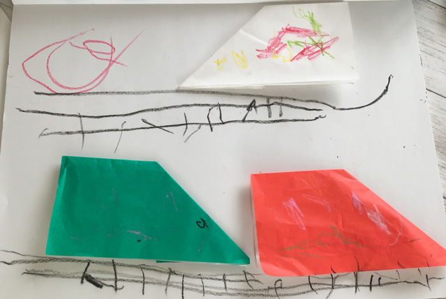 こうさんの作品「新幹線に乗りたいな」(3歳)