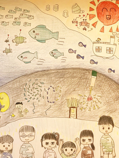 あおたんさんの作品「またグアムに行きたい」(小学3年生)