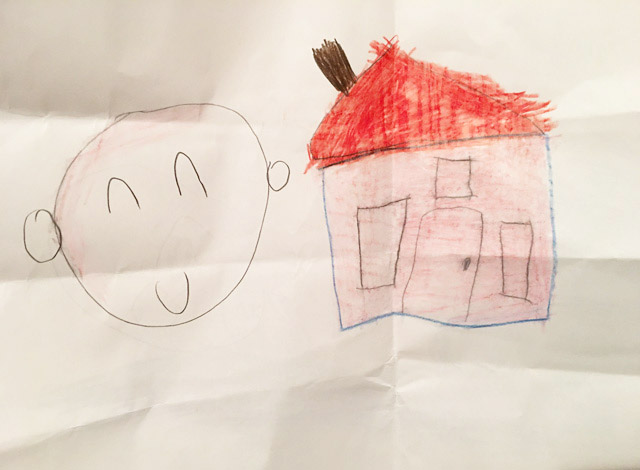 たけるんさんの作品「ピンクの遊園地」(保育園児)