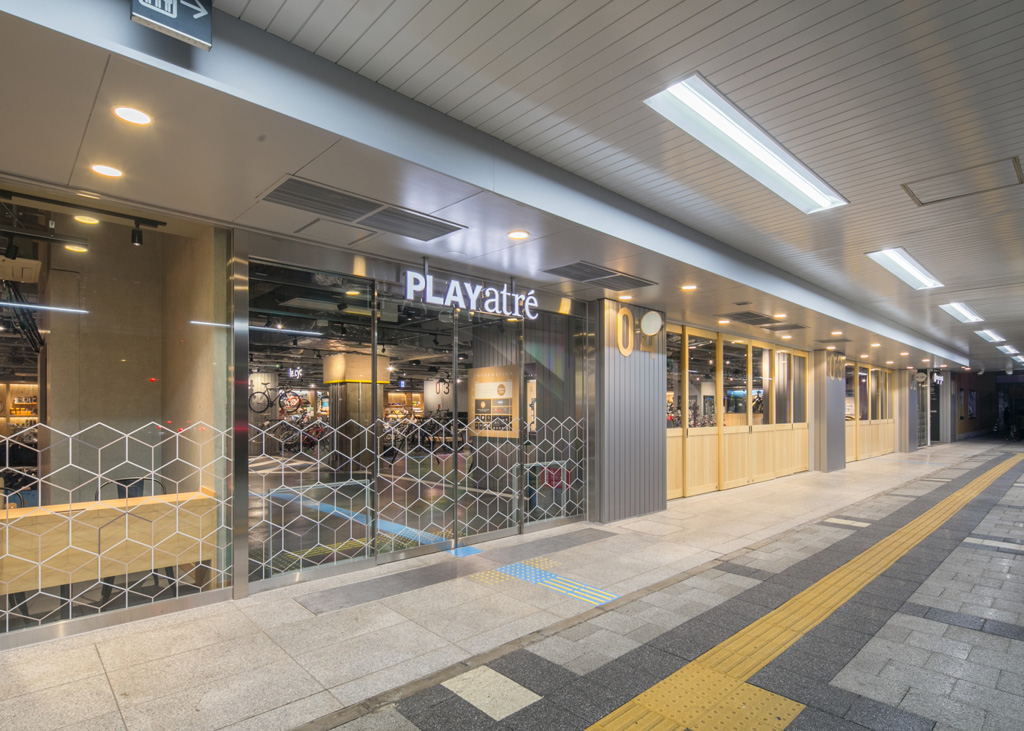 サイクリングリゾートプレイアトレ土浦の入口（茨城県／土浦市）