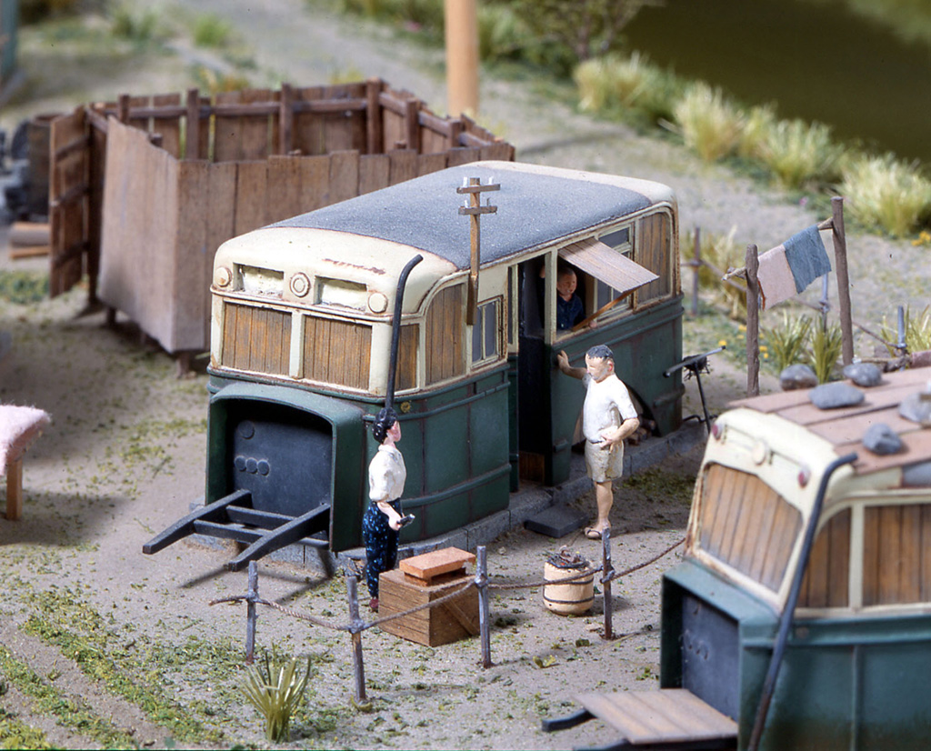 「モダン大阪パノラマ遊覧」エリアの展示「城北バス住宅」/大阪市立住まいのミュージアム 大阪くらしの今昔館(大阪府/大阪市)