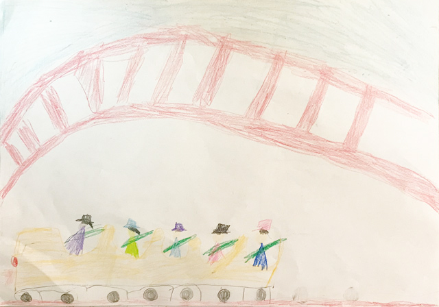 作品タイトル：めちゃ大好きコースター/けーくん（小3）