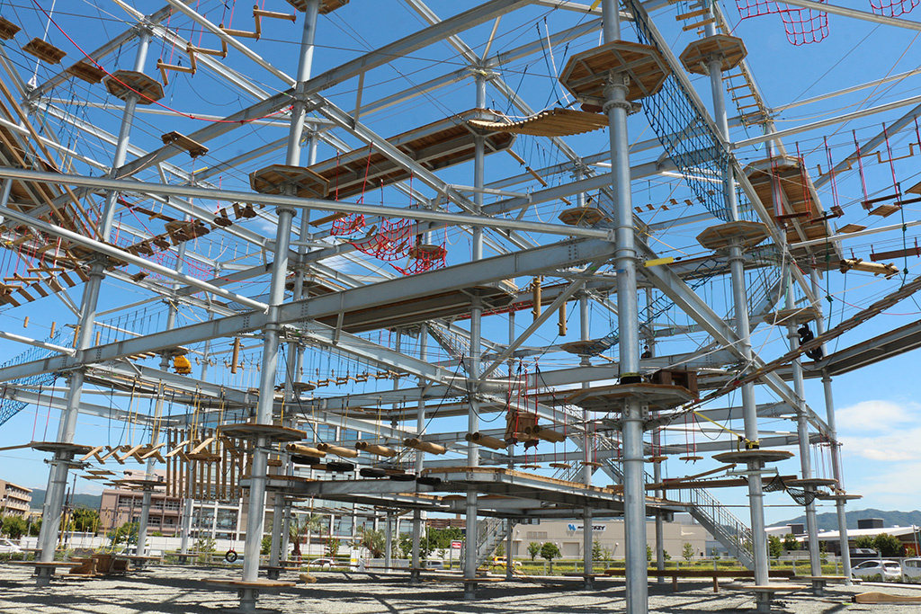 「ハートスロブ」のアスレチック/泉南りんくう公園(大阪府/泉南市)