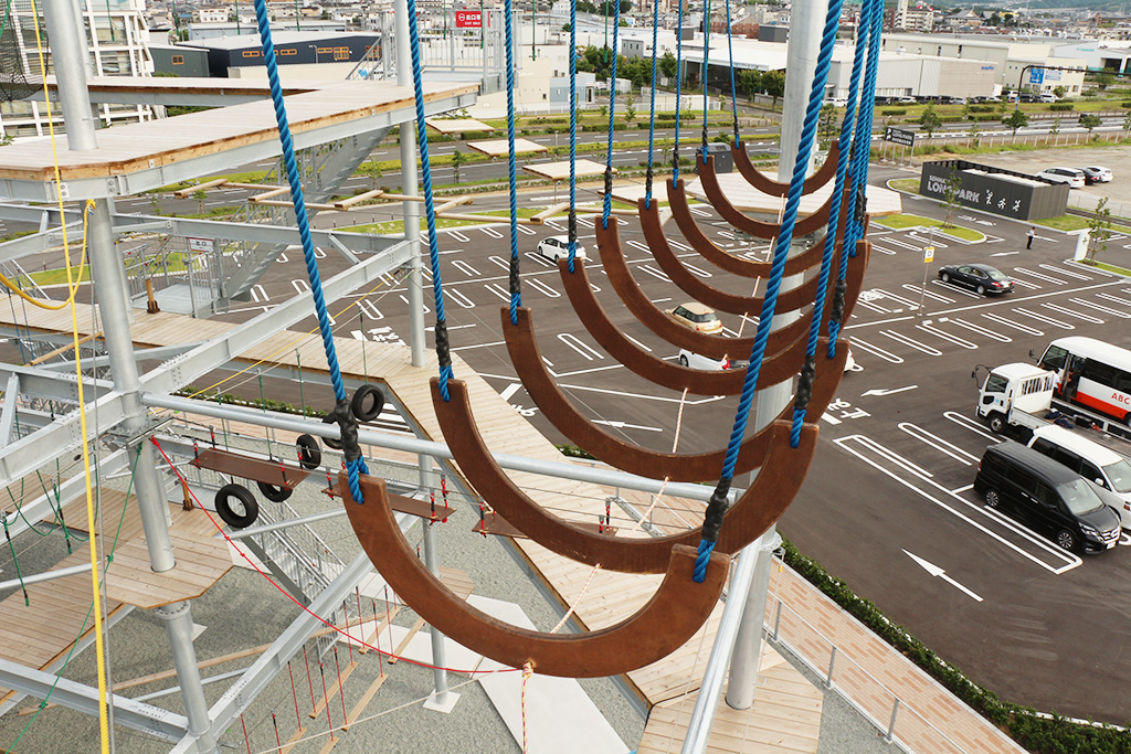 「ハートスロブ」のアスレチック/泉南りんくう公園(大阪府/泉南市)