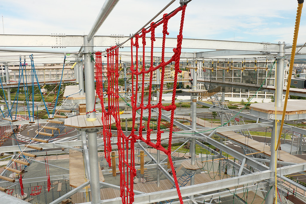 「ハートスロブ」のアスレチック/泉南りんくう公園(大阪府/泉南市)