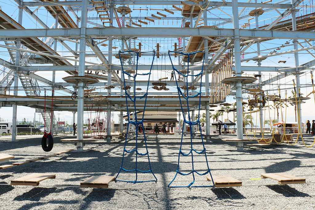 「ハートスロブ」のアスレチック/泉南りんくう公園(大阪府/泉南市)