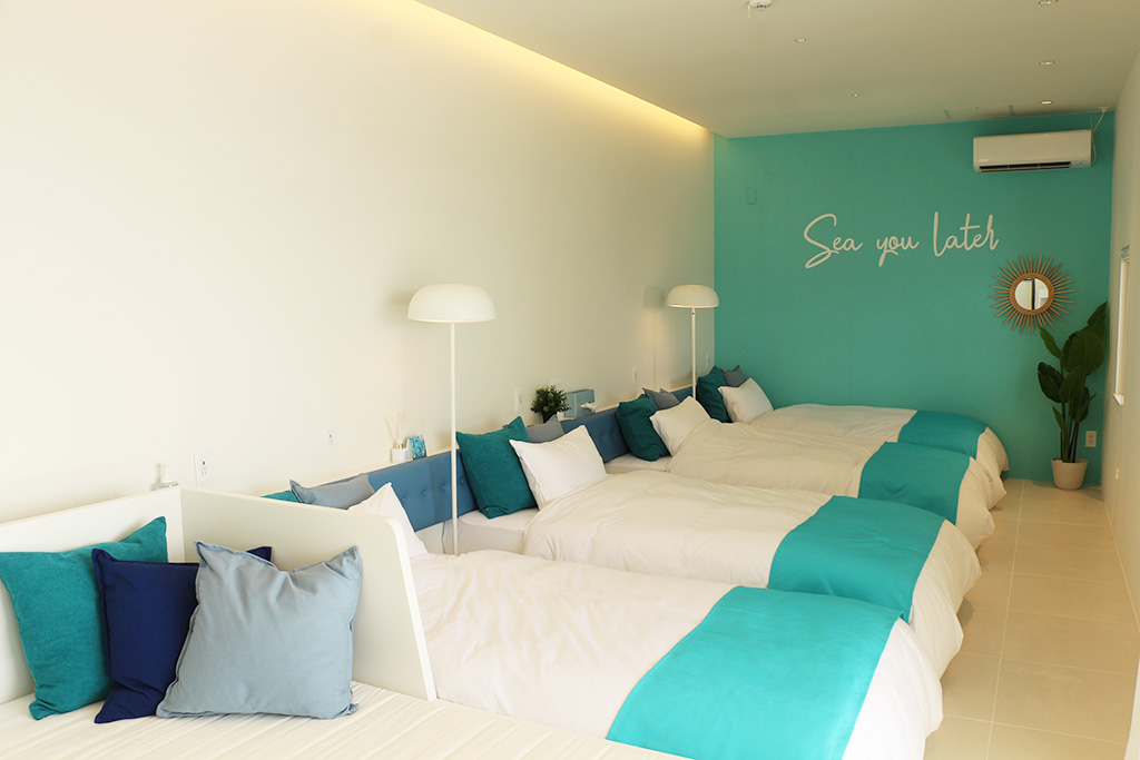 ライトブルーとマリンブルーの部屋/泉南りんくう公園(大阪府/泉南市)
