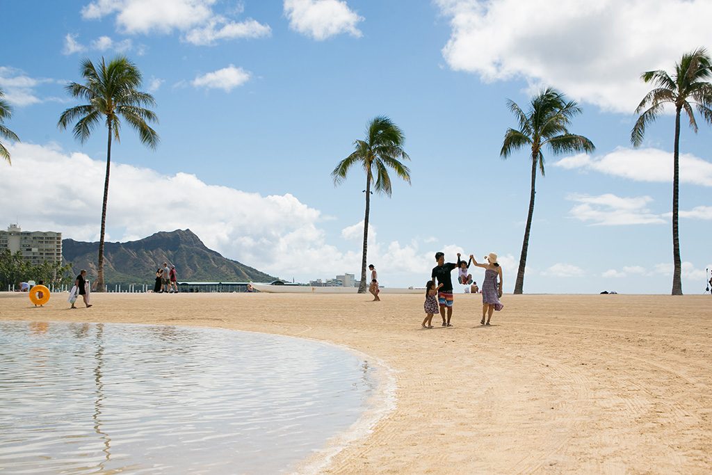 ハワイのビーチ