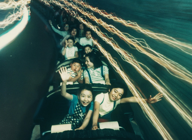 「サイクロン」開業当初のトンネル内のイメージ／としまえん（東京都／練馬区）