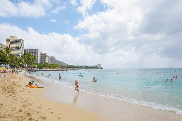 ハワイのビーチ