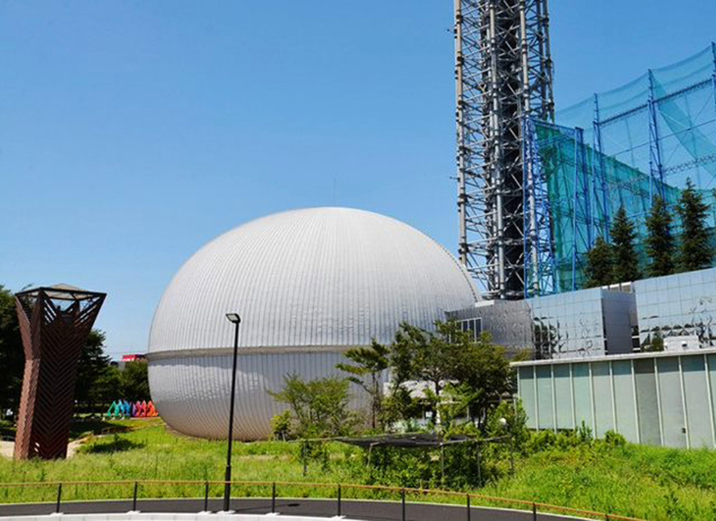 “おしゃべり展示物”に登場する「サイエンスエッグ」/多摩六都科学館(東京都/西東京市)